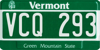 VT license plate VCQ293