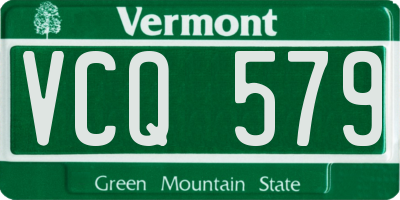 VT license plate VCQ579