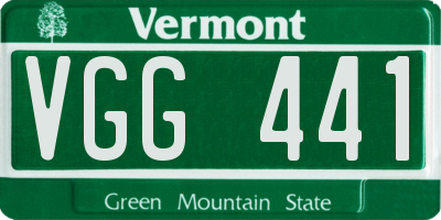 VT license plate VGG441
