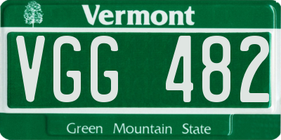 VT license plate VGG482