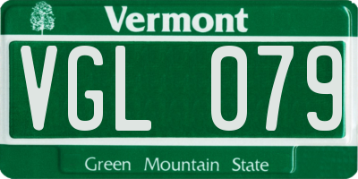 VT license plate VGL079