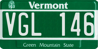 VT license plate VGL146