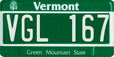 VT license plate VGL167