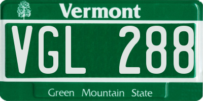 VT license plate VGL288
