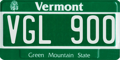 VT license plate VGL900