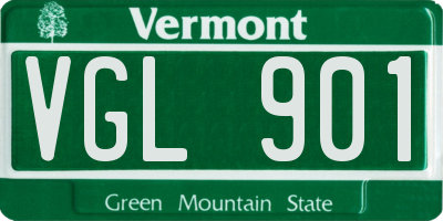 VT license plate VGL901