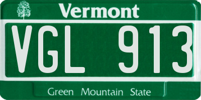 VT license plate VGL913