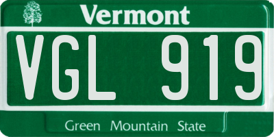 VT license plate VGL919