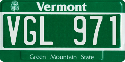 VT license plate VGL971