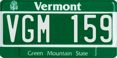 VT license plate VGM159