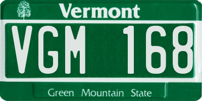 VT license plate VGM168