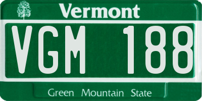 VT license plate VGM188
