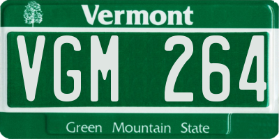 VT license plate VGM264
