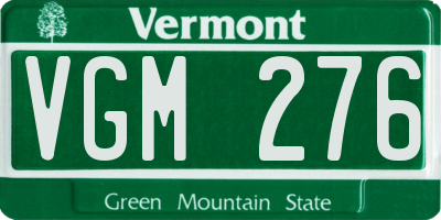 VT license plate VGM276