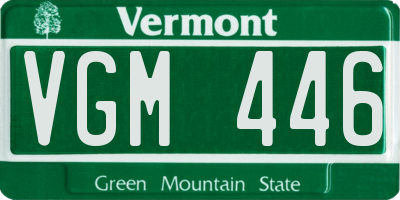 VT license plate VGM446