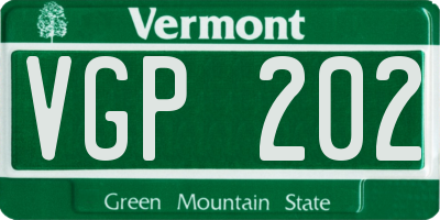 VT license plate VGP202