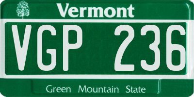 VT license plate VGP236