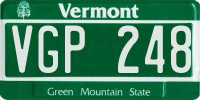 VT license plate VGP248