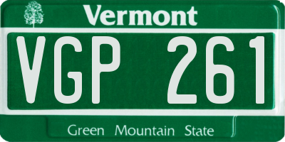 VT license plate VGP261