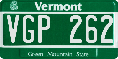 VT license plate VGP262