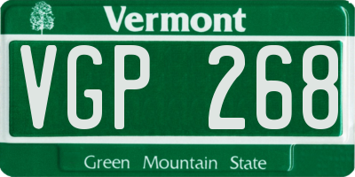 VT license plate VGP268