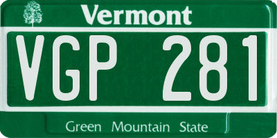VT license plate VGP281