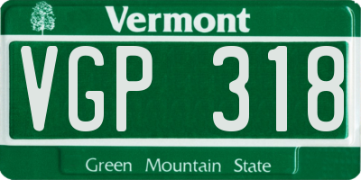 VT license plate VGP318