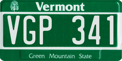 VT license plate VGP341