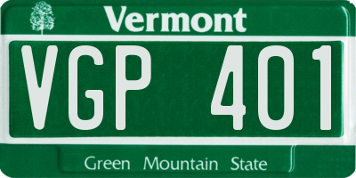 VT license plate VGP401