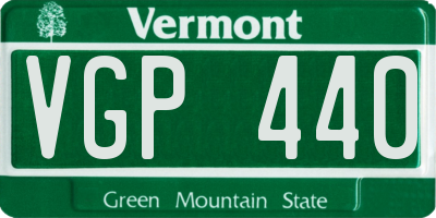 VT license plate VGP440