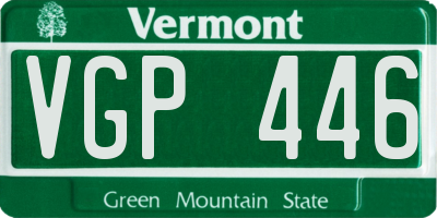 VT license plate VGP446