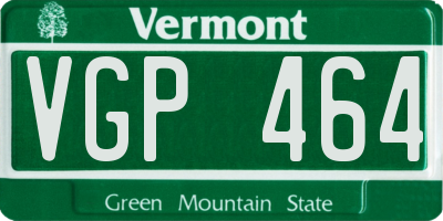 VT license plate VGP464