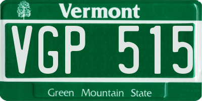VT license plate VGP515