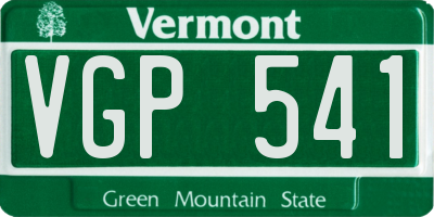 VT license plate VGP541