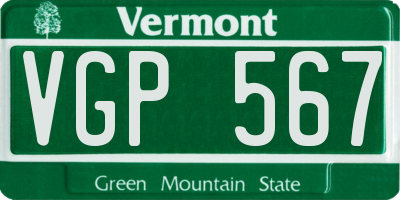 VT license plate VGP567
