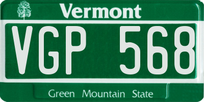 VT license plate VGP568