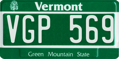 VT license plate VGP569