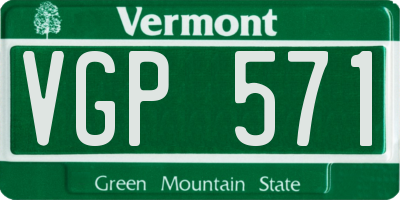 VT license plate VGP571
