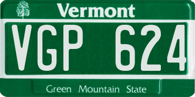 VT license plate VGP624