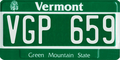 VT license plate VGP659