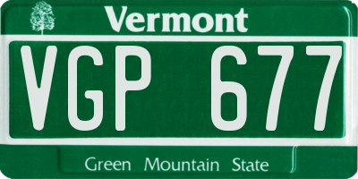 VT license plate VGP677