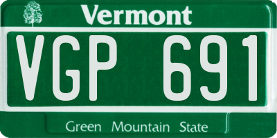 VT license plate VGP691