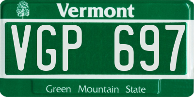 VT license plate VGP697