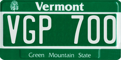 VT license plate VGP700