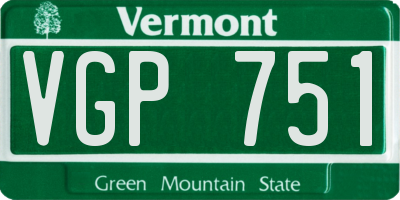VT license plate VGP751