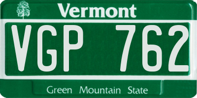VT license plate VGP762