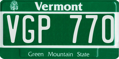 VT license plate VGP770