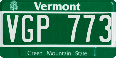 VT license plate VGP773