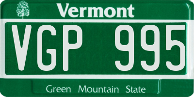 VT license plate VGP995