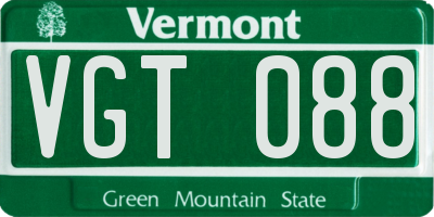VT license plate VGT088